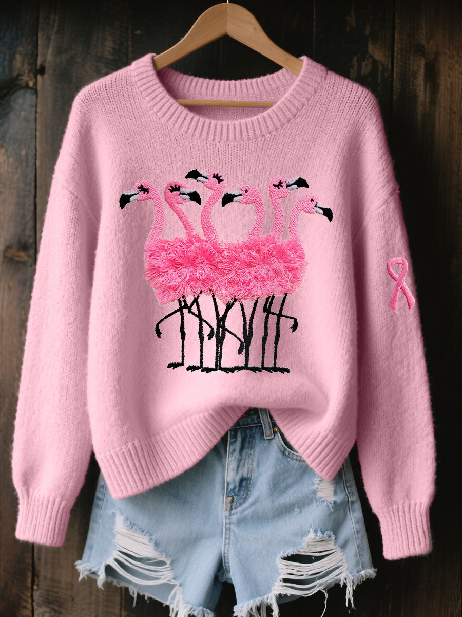 Women's Breast Cancer Awareness Pink Flamingo Tops