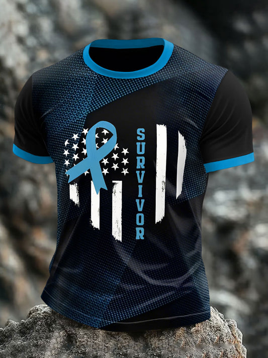 Men's Prostate Cancer Awareness Flag T-Shirts