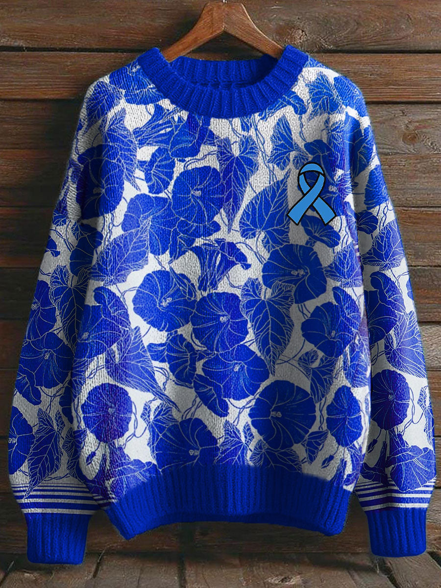 Men's Prostate Cancer Blue Morning Glory Tops