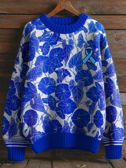 Men's Prostate Cancer Blue Morning Glory Tops