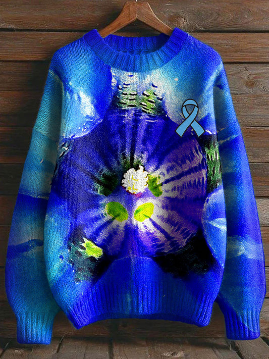 Men's Prostate Cancer Blue Morning Glory Tops