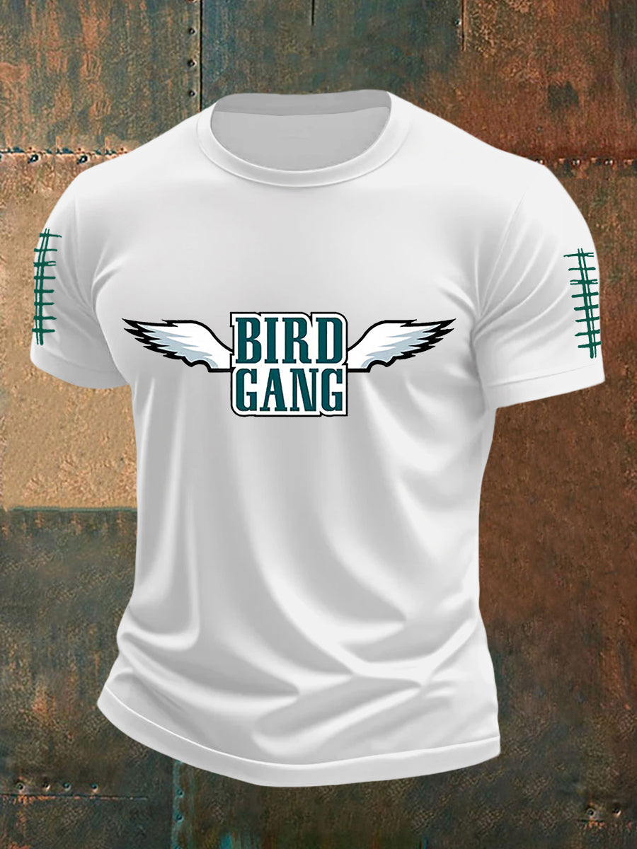 Men's Football Fans Lovers Gameday Casual Short Sleeve T-shirt