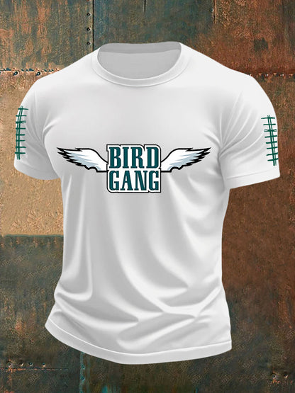 Men's Football Fans Lovers Gameday Casual Short Sleeve T-shirt