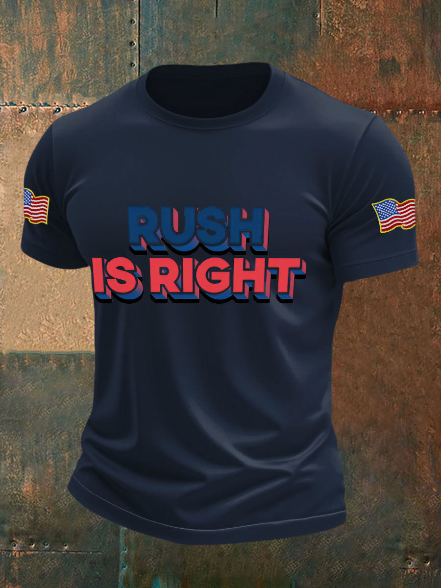 Men's rush was right T-shirts