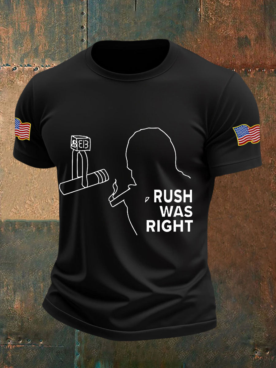 Men's rush was right T-shirts