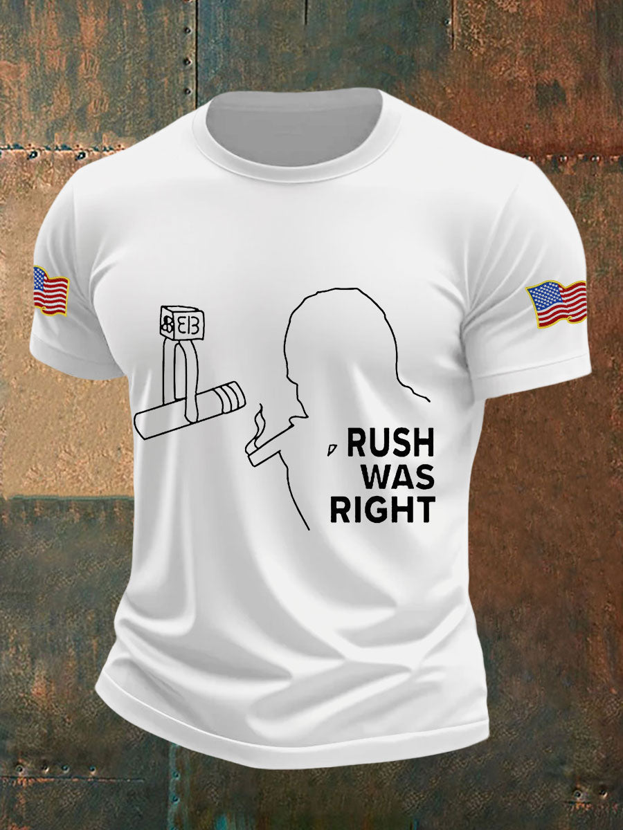 Men's rush was right T-shirts