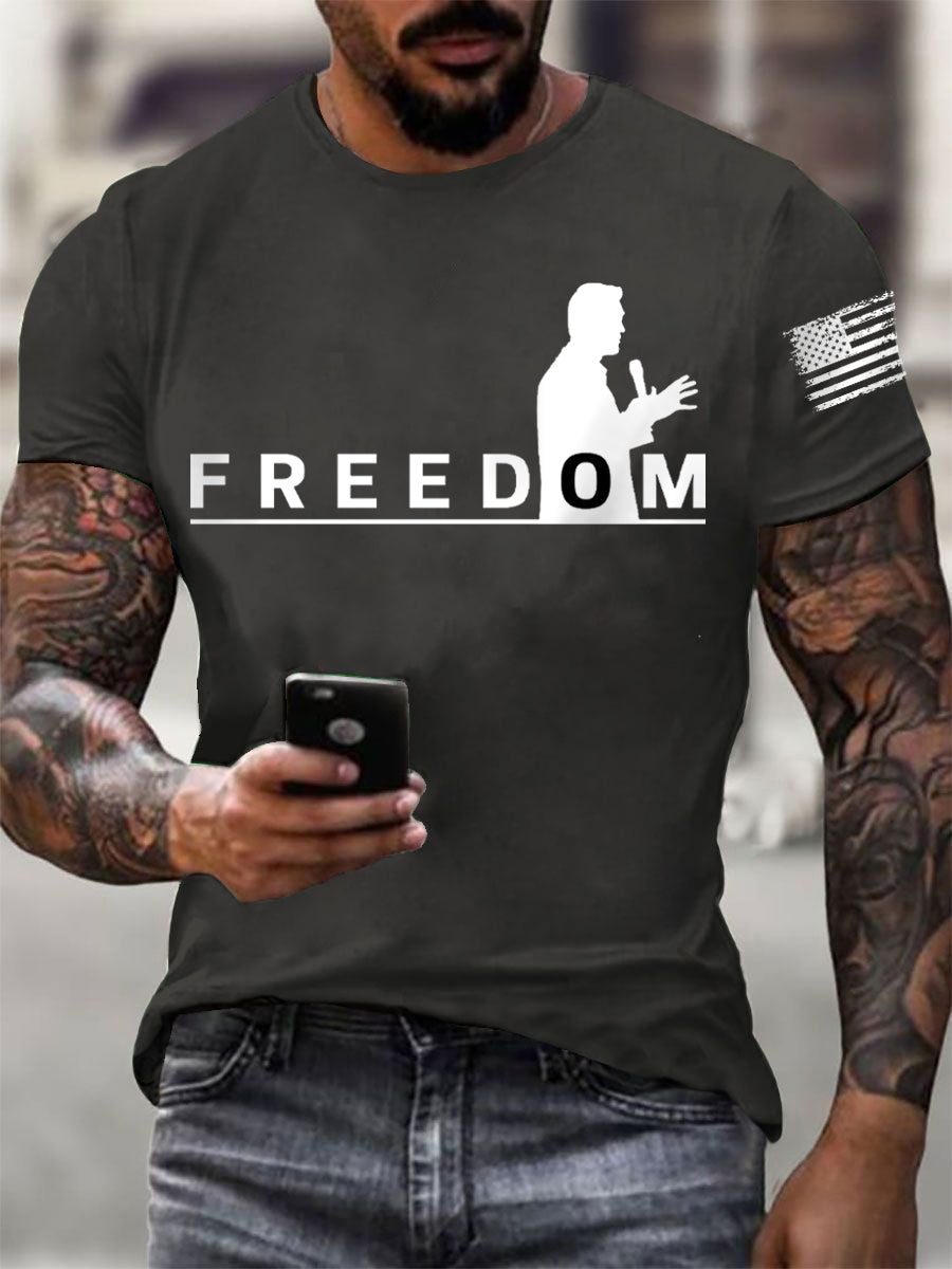 Men's FREEDOM short-sleeved T-shirt