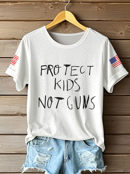Women's End Gun Violence Printed T-Shirt