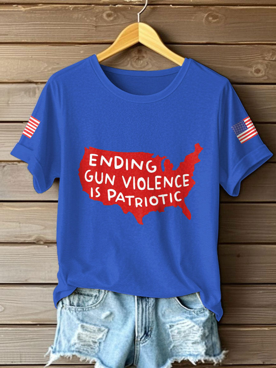 Women's End Gun Violence Printed T-Shirt
