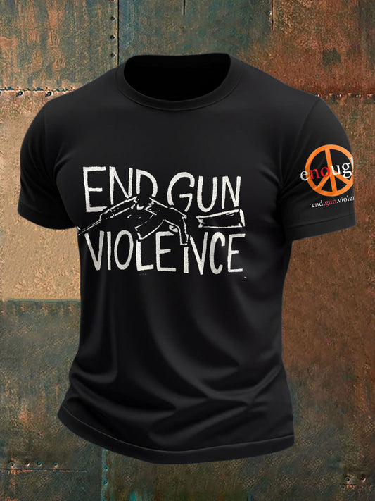 Men's End Gun Violence Printed T-Shirt