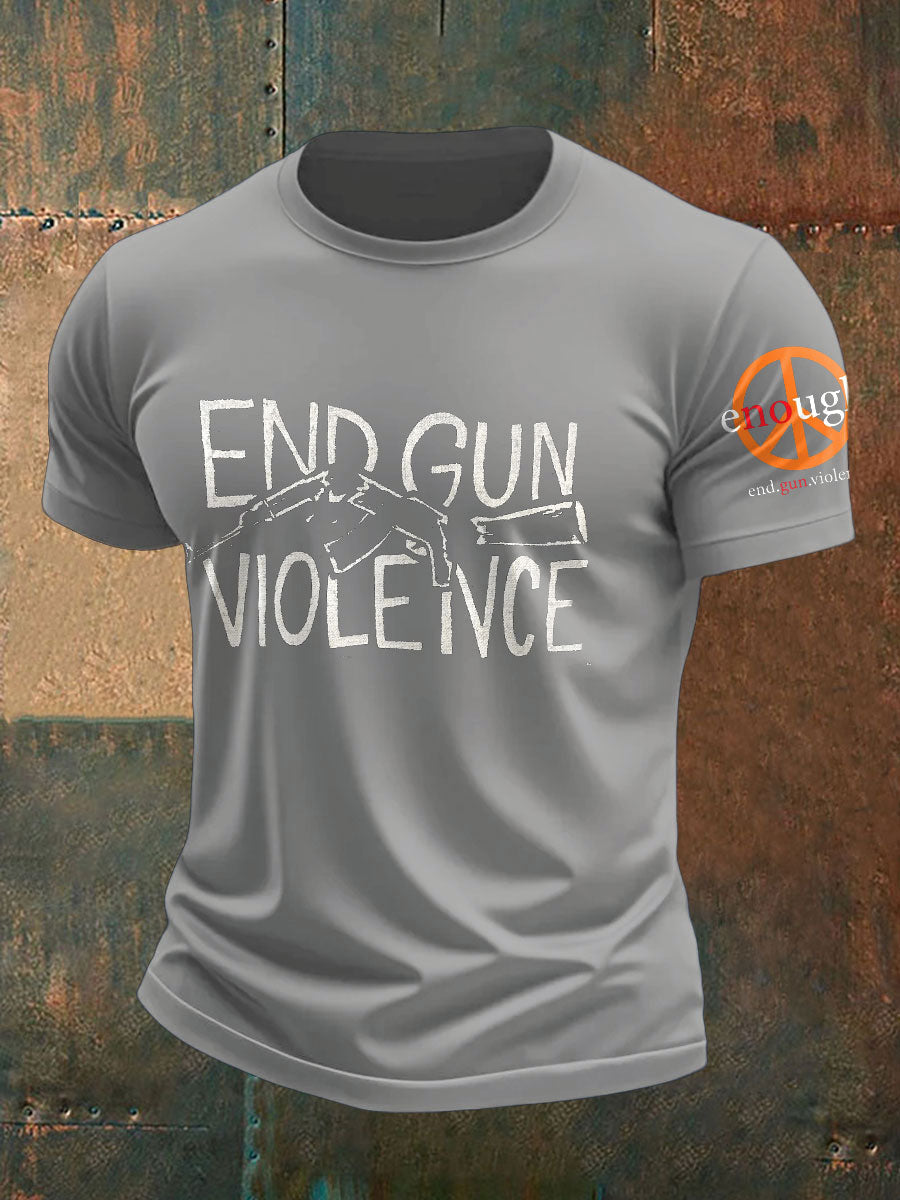 Men's End Gun Violence Printed T-Shirt