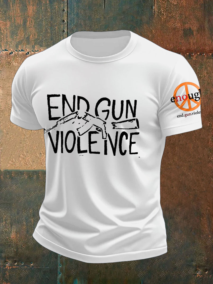 Men's End Gun Violence Printed T-Shirt