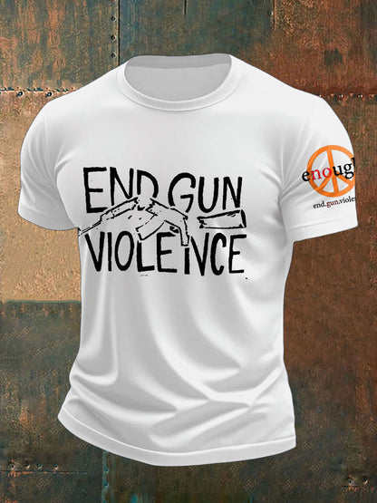 Men's End Gun Violence Printed T-Shirt