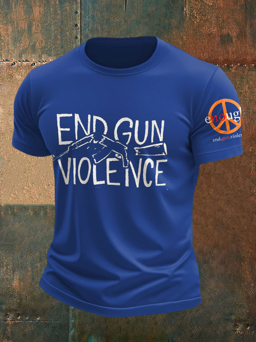 Men's End Gun Violence Printed T-Shirt