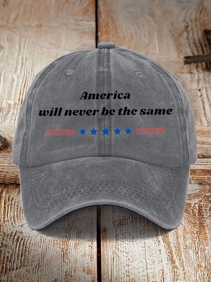 Unisex American Will Never Be The Same Design Print Hat