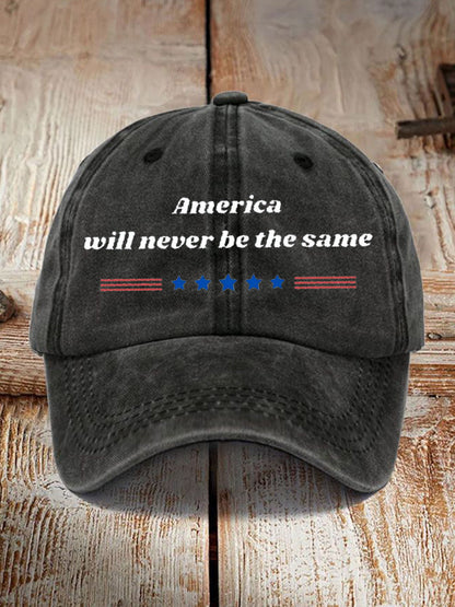 Unisex American Will Never Be The Same Design Print Hat
