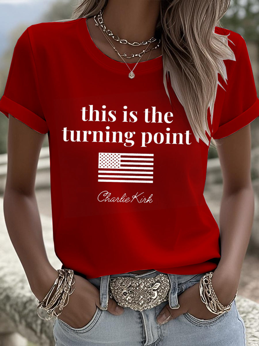 Women's Turning Point Rip Printed T-Shirt