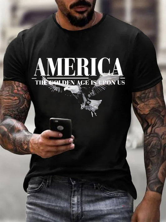 Men's America The Golden Age Is Upon Us Print T-shirt