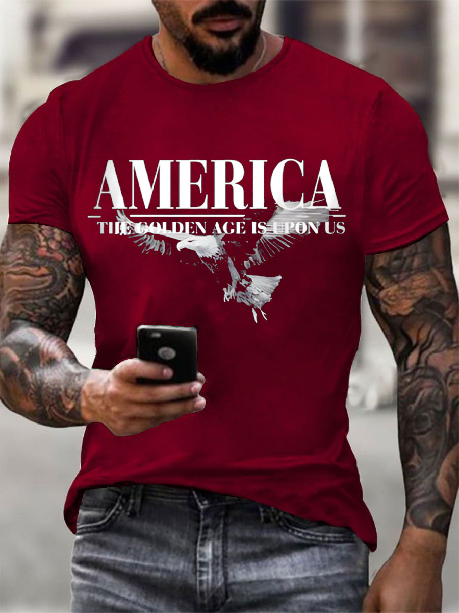 Men's America The Golden Age Is Upon Us Print T-shirt