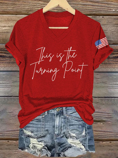 Women's This Is The Turning Point Short Sleeve T-Shirt