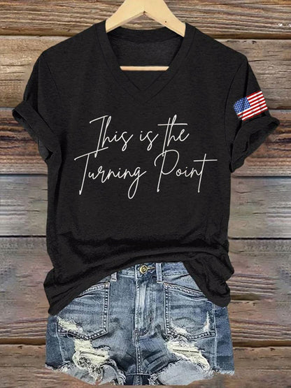 Women's This Is The Turning Point Short Sleeve T-Shirt