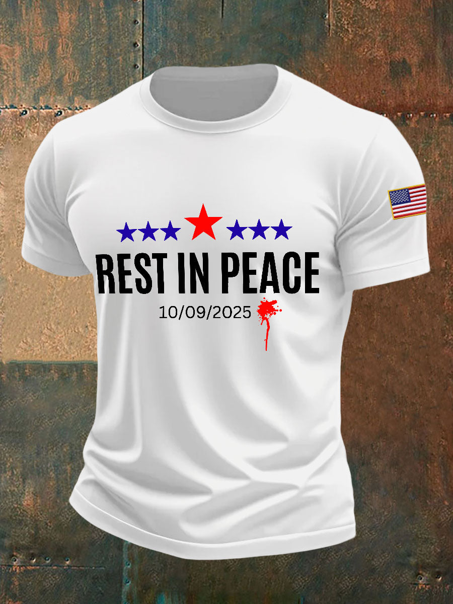 Men's rest in peace T-shirts