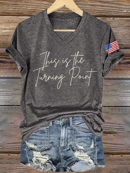 Women's This Is The Turning Point Short Sleeve T-Shirt
