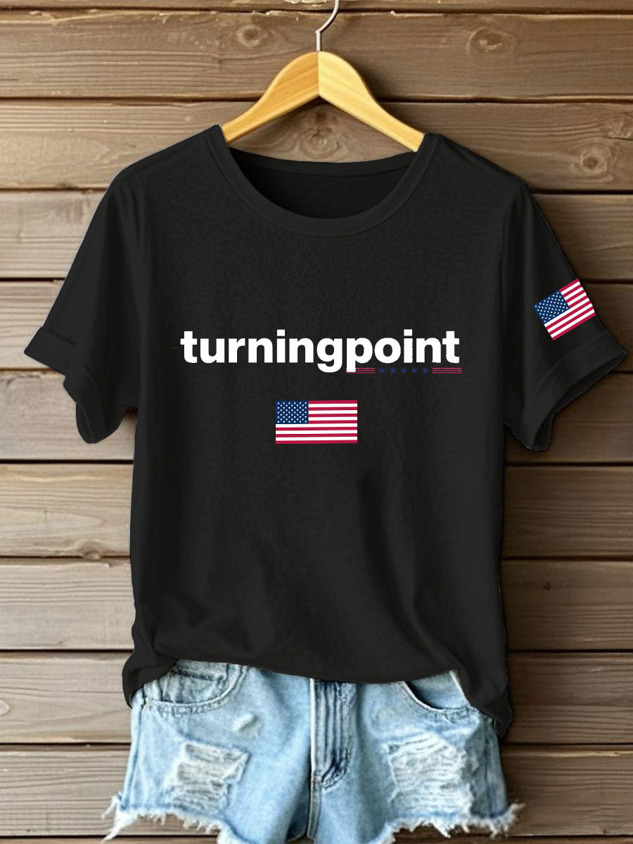 Women's Turning Point Printed Iron On Short Sleeve T-Shirt