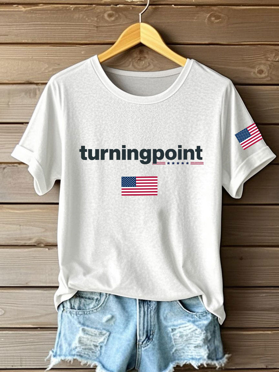Women's Turning Point Printed Iron On Short Sleeve T-Shirt