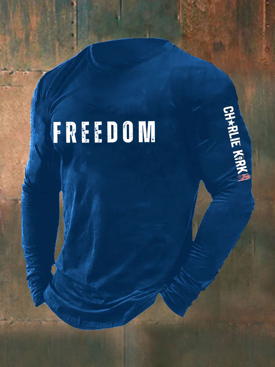 Men's Freedom Is Not Free R.I.P Charlie Kirk Long Sleeve T-shirt