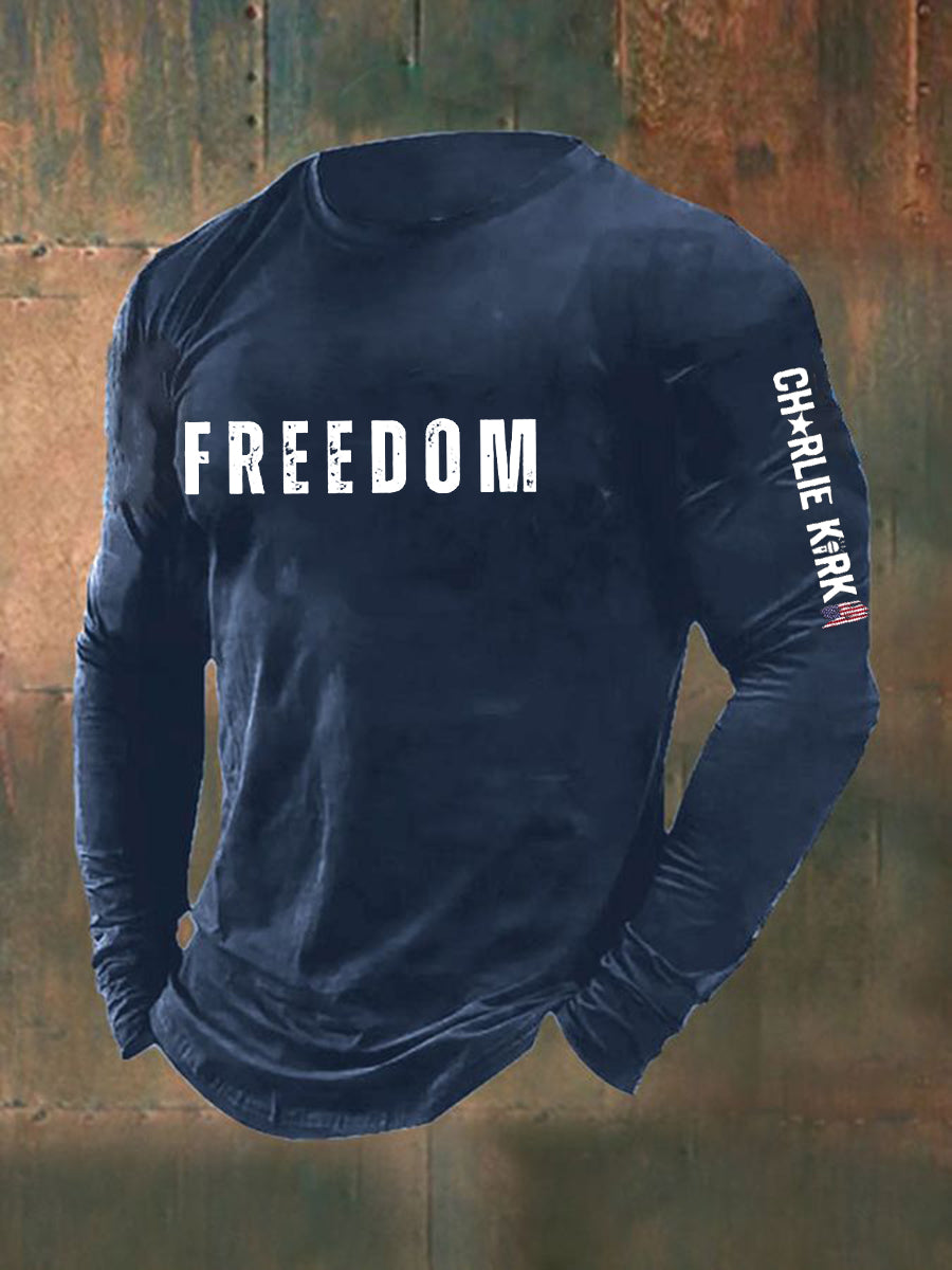 Men's Freedom Is Not Free R.I.P Charlie Kirk Long Sleeve T-shirt