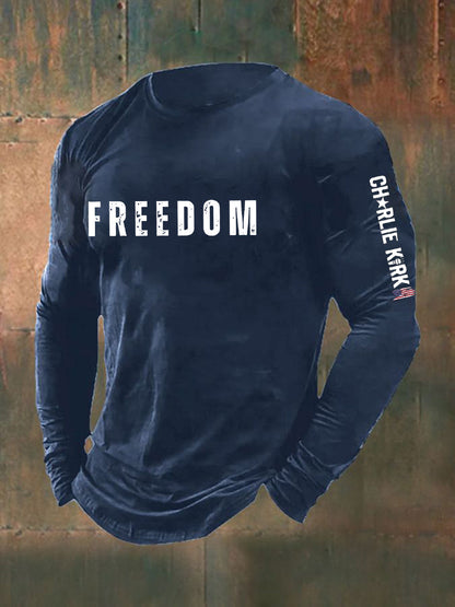 Men's Freedom Is Not Free R.I.P Charlie Kirk Long Sleeve T-shirt
