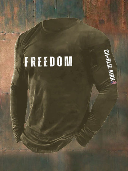 Men's Freedom Is Not Free R.I.P Charlie Kirk Long Sleeve T-shirt