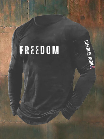 Men's Freedom Is Not Free R.I.P Charlie Kirk Long Sleeve T-shirt