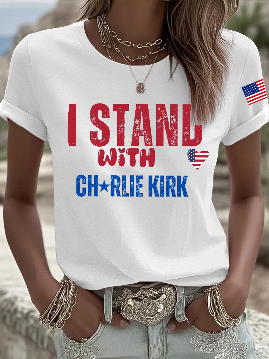 Women's Charlie Kirk Printed T-shirt