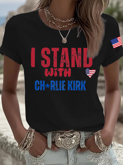 Women's Charlie Kirk Printed T-shirt