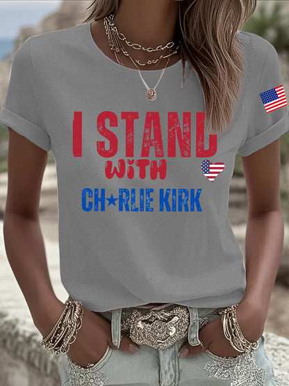 Women's Charlie Kirk Printed T-shirt