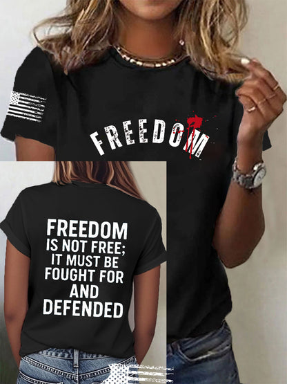 Women's Freedom Is Not Free This is the Turning Point R.I.P Charlie Kirk Short Sleeve T-shirt