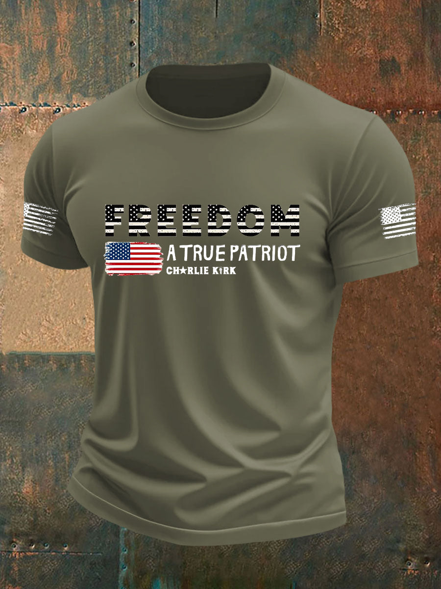 Men's Freedom Is Not Free This is the Turning Point R.I.P Charlie Kirk Short Sleeve T-shirt