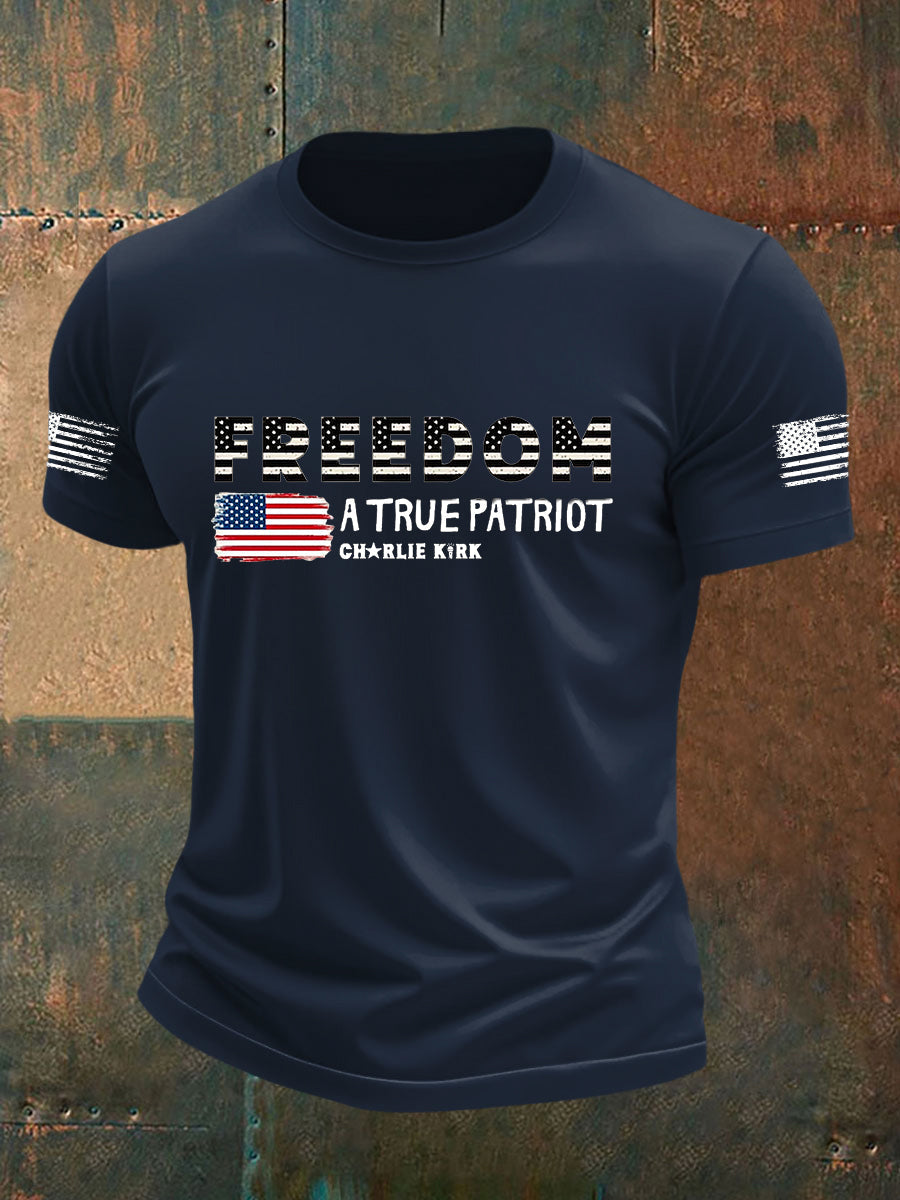 Men's Freedom Is Not Free This is the Turning Point R.I.P Charlie Kirk Short Sleeve T-shirt
