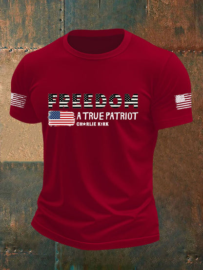 Men's Freedom Is Not Free This is the Turning Point R.I.P Charlie Kirk Short Sleeve T-shirt