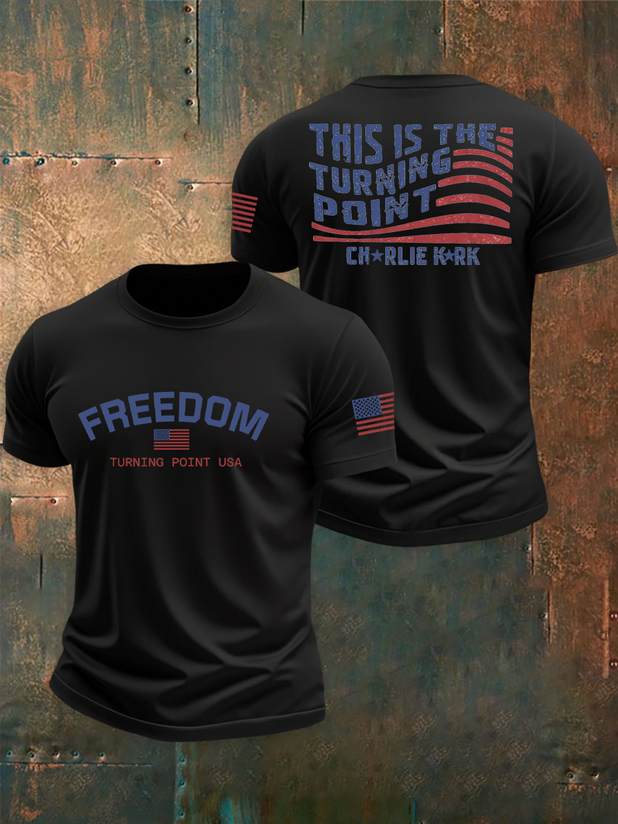 Men's Turning Point Flag Printed T-shirt