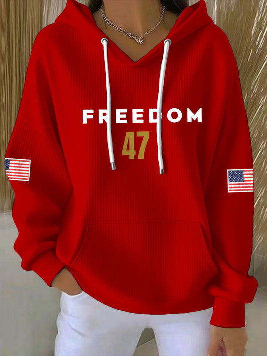 Women's Freedom 47 Flag Hoodie
