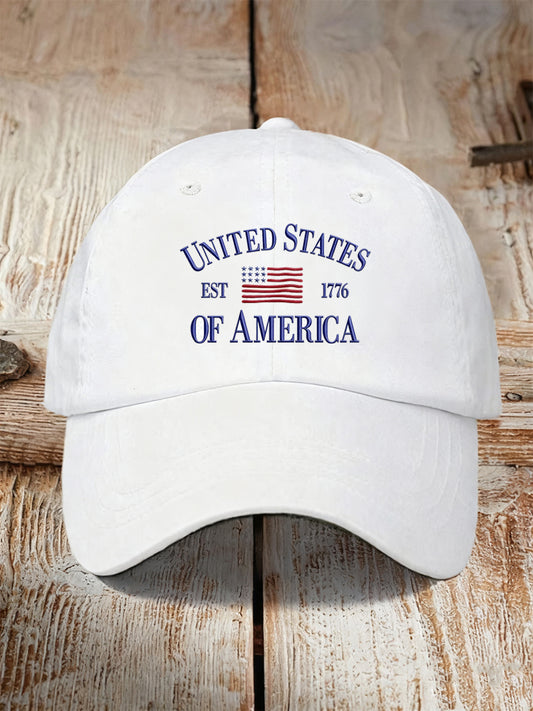 Unisex Retro Freedom American Flag Commemorative Hat