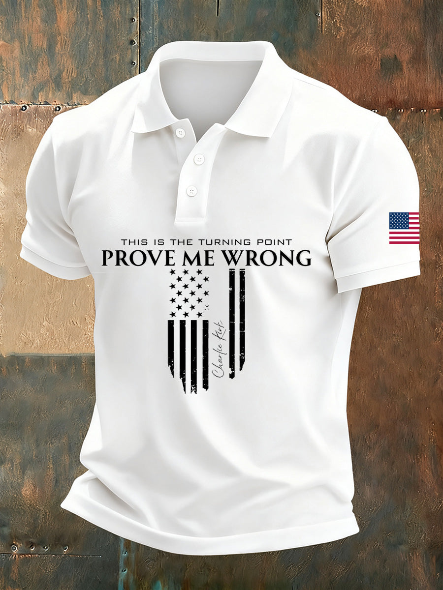 Men's Retro Turning Point Casual Polo Shirt