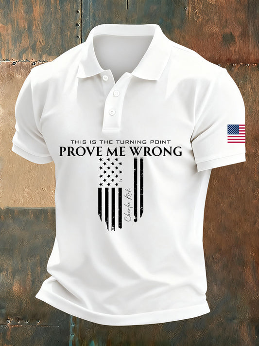 Men's Retro Turning Point Casual Polo Shirt