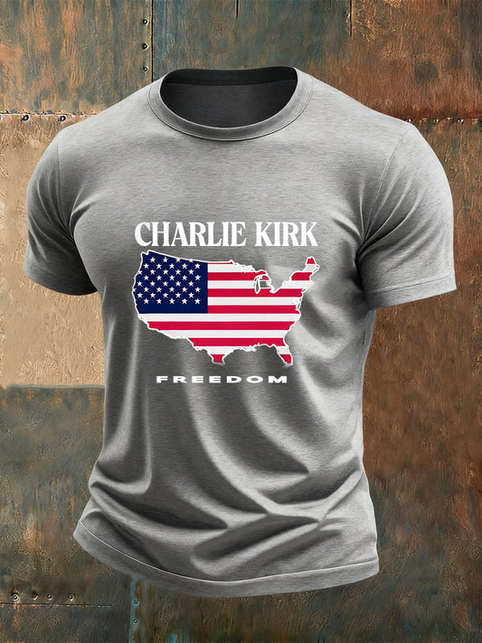 Men's Vintage Freedom Casual T-Shirt