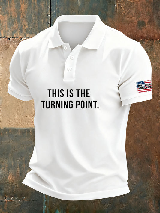 Men's Retro Turning Point Casual Polo Shirt