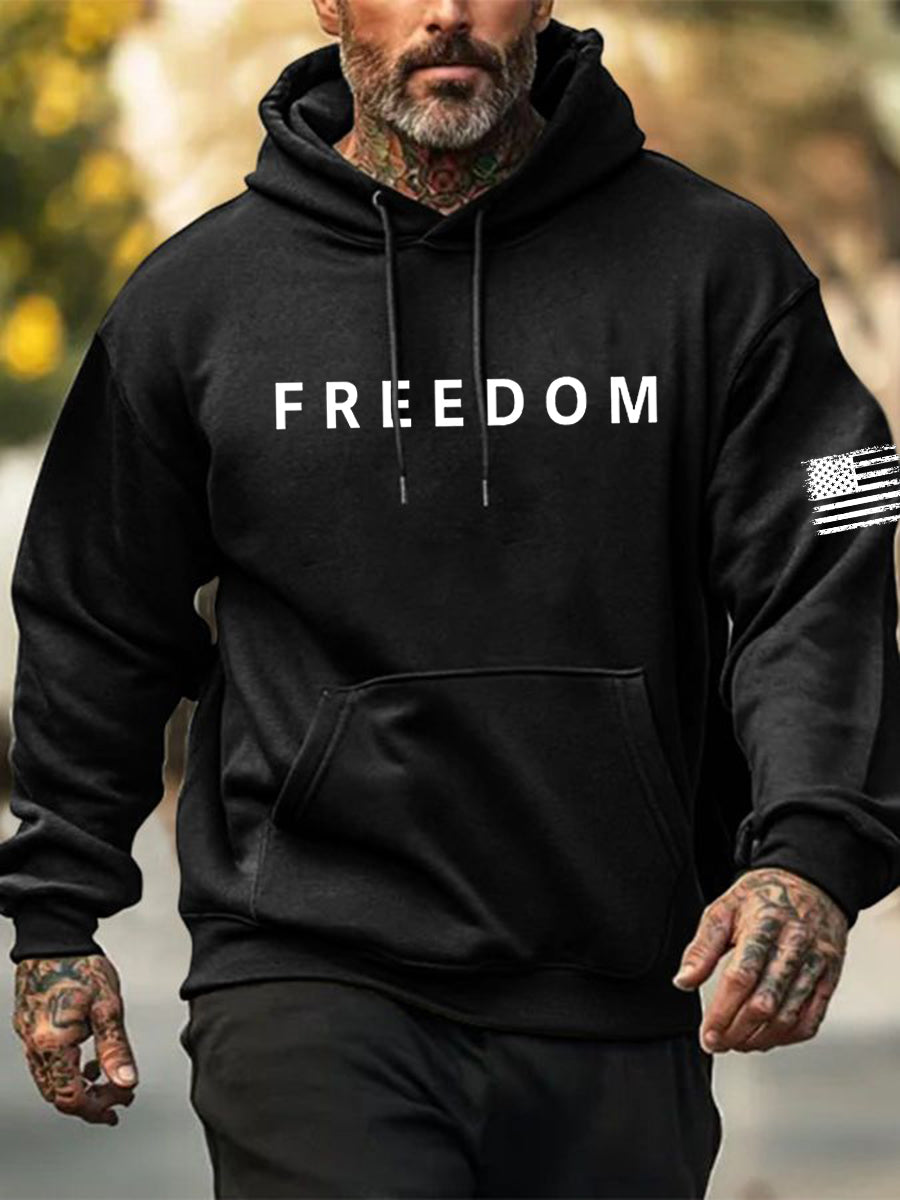 Men's Freedom Is Not Free R.I.P Charlie Kirk Hooded Sweatshirt