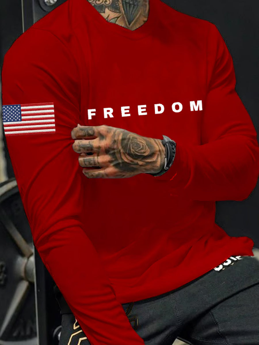 Men's Freedom Is Not Free R.I.P Charlie Kirk Long Sleeve  T-shirt